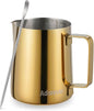 Milk Frothing Pitcher, 350ml Steaming Pitchers Stainless Steel Milk Coffee by Adorever
