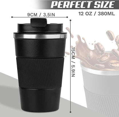 Vacuum Insulated Stainless Steel Travel Coffee Mug, Leak Proof Cup - Image 4