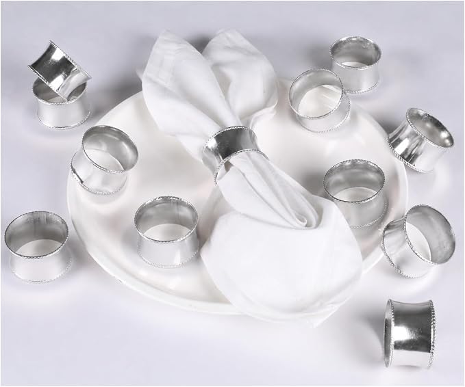 Durable Metal Iron Napkin Rings by ALPHALivingHOME
