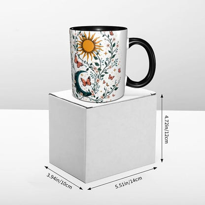 Sun Moon Coffee Mug 11 Ounce Mugs Ceramic Tea Cup Drinking Water Cups | Novelty - Image 6