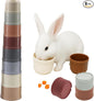 8 Pcs Stacking Cups for Rabbits, Nesting Rabbit Toys of Different Sizes by YFANITI