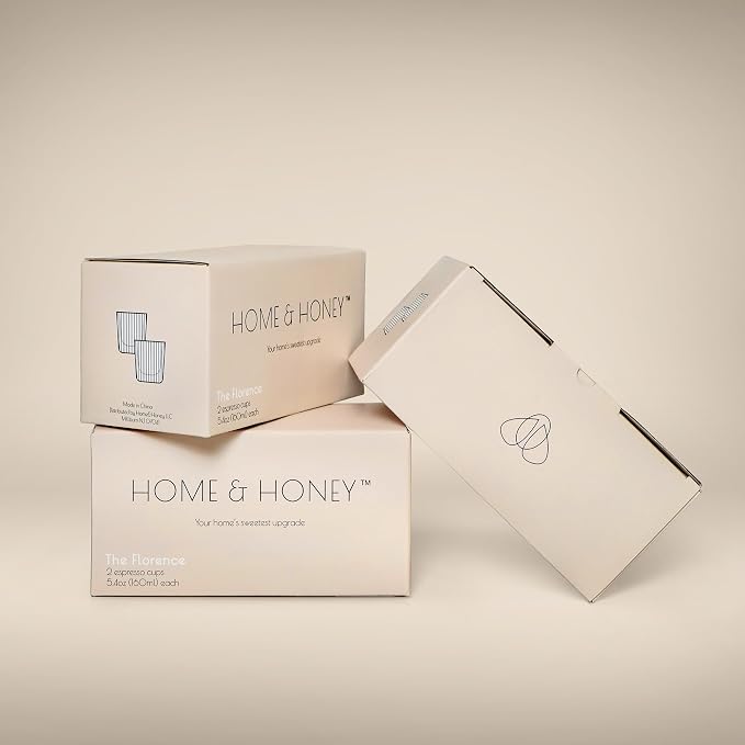 HOME & HONEY Double Walled Espresso Glasses Set of 2, 5.4 oz Borosilicate Glass - Image 5
