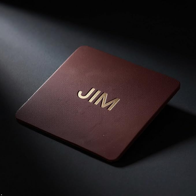 Northwind Personalized Full Grain Leather Coasters Set of 4 | Made in USA - Image 7