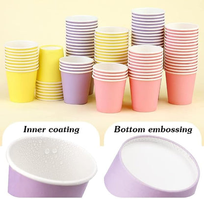3 oz Small Paper Cups, 100 Pack Bathroom Cups Mouthwash Cups | 3 oz Disposable - Image 3