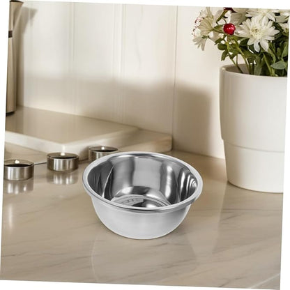 Stainless Steel Mixing Bowl Kitchen Prep Bowl for Baking Salad and Cooking Durable Noodle Bowl Space Saving Design Smooth Finish for Easy Handling