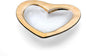 Annieglass 8" Heart Medium Bowl with 24k Gold, Timeless Glass Tableware for all Occasions, Made in the USA