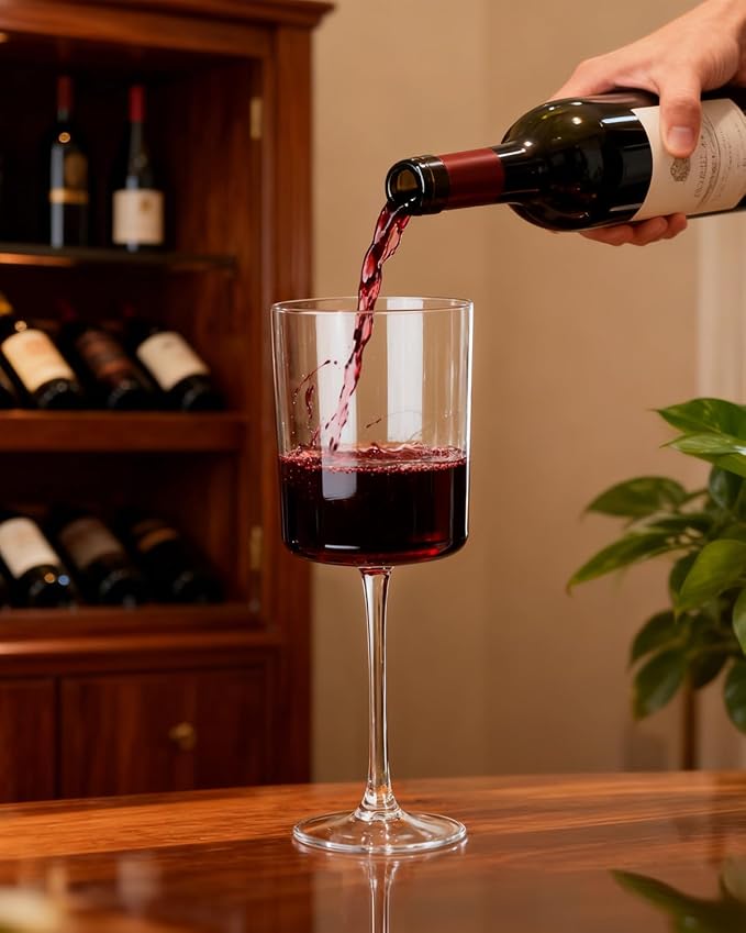 Ciaell 6 Pack Plastic Wine Glasses - 10 Oz Plastic Disposable Wine Glasses - Image 6