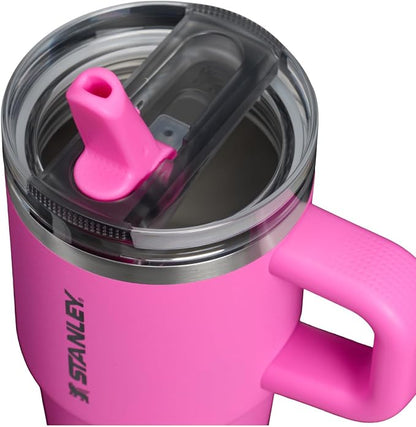 STANLEY Quencher ProTour Flipstraw Tumbler, 20 oz, Hot Pink | Built-In Straw & - Image 2