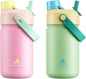 POWCAN 2 Pack 12 oz Kids Insulated Water Bottle by POWCAN
