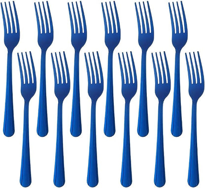12 Pieces Dinner Fork, Stainless Steel Silverware Forks, 7.1 Inches Metal Fork by KitchenDining
