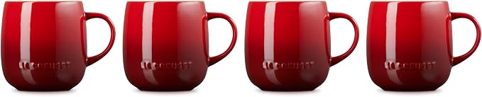 Le Creuset Stoneware Set of 4 Heritage Mugs, 13 oz. each - Image 3