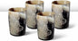 Handicrafts Home Viking Horn Shot Glasses Set of 4, Handmade Natural Ox Horn by HandicraftsHome