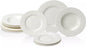 Villeroy & Boch Cellini 12-Piece Dinnerware Set, Service for 4, Premium Porcelain, Made in Germany, White