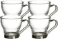 Bormioli Rocco Oslo Espresso Glass Cups 4 Set 3.75 Oz | Tempered Glass by Bormioli+Rocco