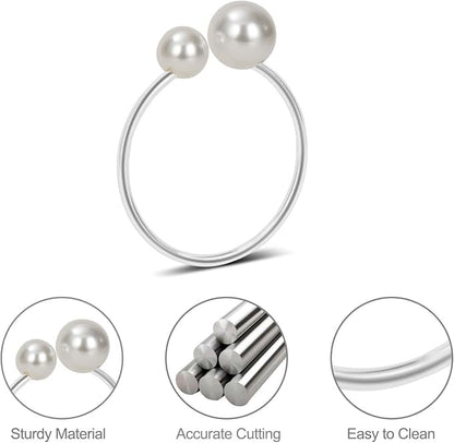 KPOSIYA Pearl Napkin Rings - Image 5