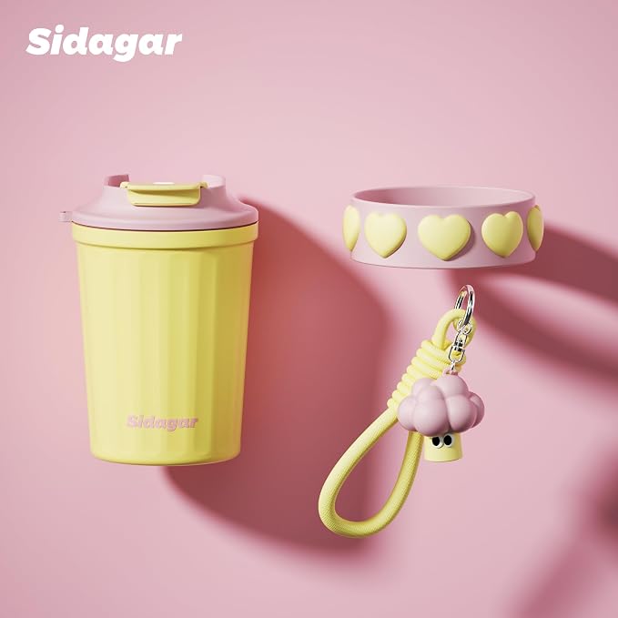 SDGA+ 12 oz Travel Coffee Mug Spill Proof Leak Proof, Stainless Steel Thermal - Image 7