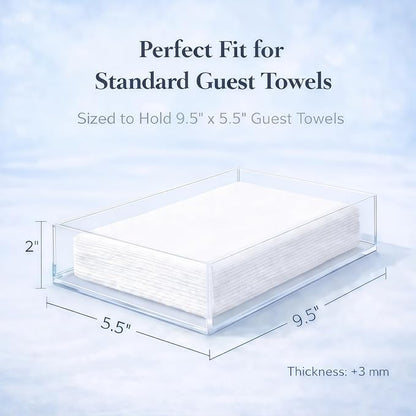 Fengzhe Acrylic Guest Towel Napkin Holder, Disposable Paper Towel Holder - Image 2