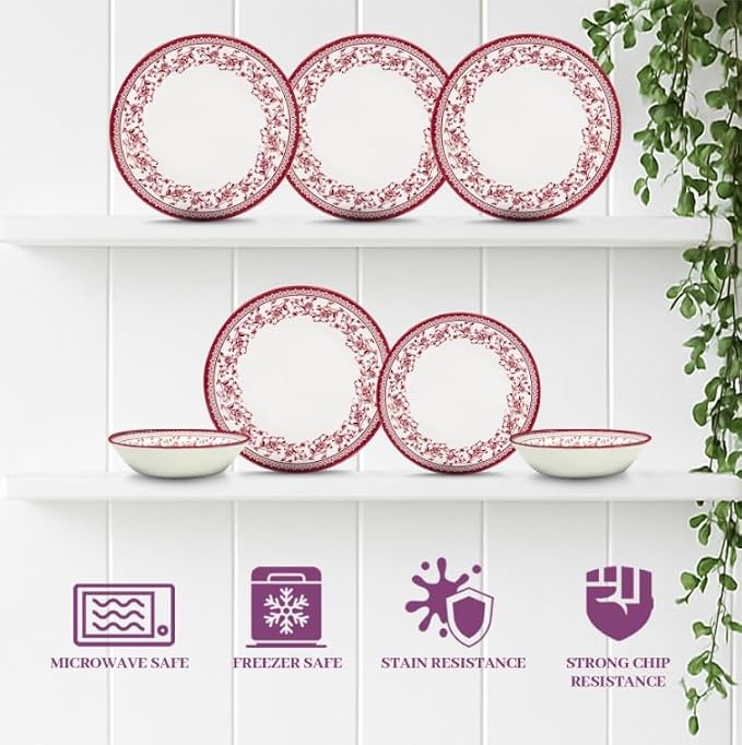 12-Piece Porcelain Dinnerware Set - Image 5