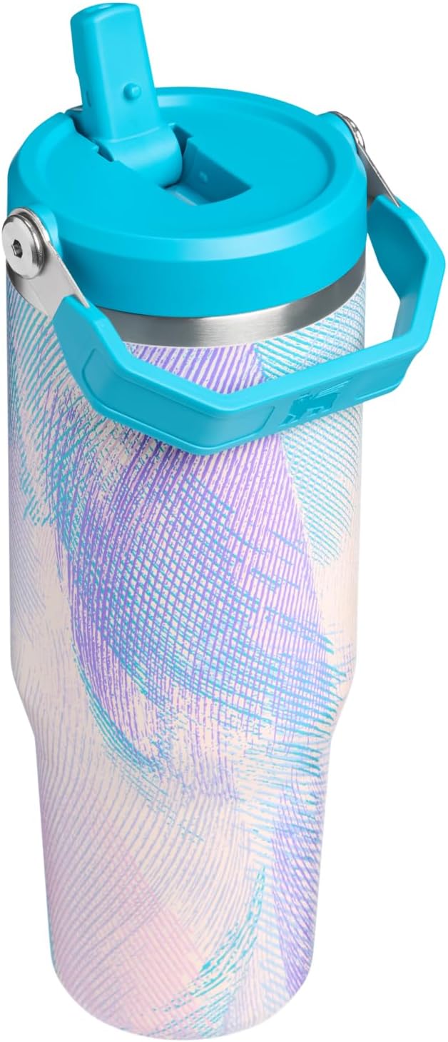 STANLEY IceFlow 2.0 Flip Straw Tumbler, 30 oz, Sea Glass Plume | Easy Carry - Image 3