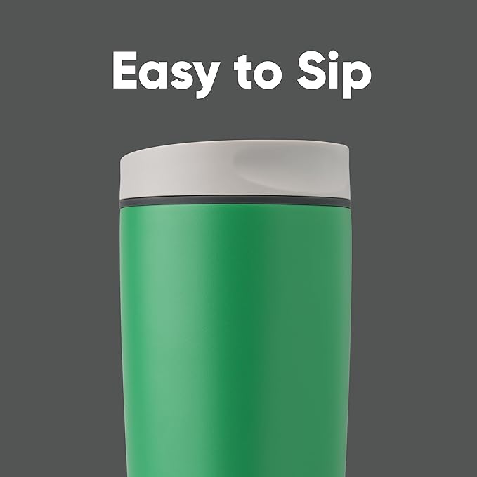 Owala SmoothSip Slider Insulated Stainless Steel Coffee Tumbler, Reusable Iced - Image 2