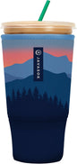 Sok It JavaSok Iced Coffee & Cold Soda Insulated Neoprene Cup Sleeve (Blue Ridge, XXLarge: 44-48oz)