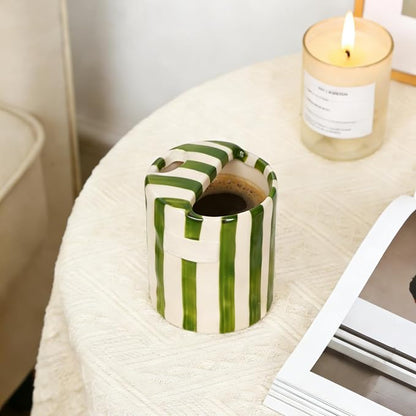 Striped Ceramic Coffee Mug - Image 5