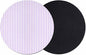 Purple White Stripe Coasters Set of 2, Modern Minimalist Geometric Striped Soft by PIEPLE