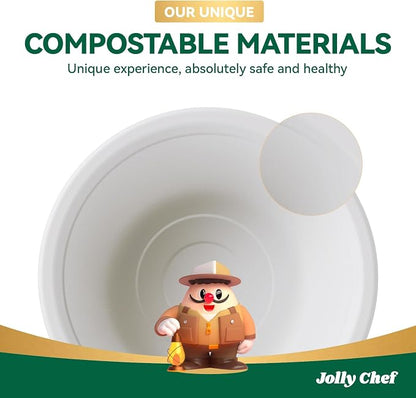Compostable Disposable Paper Bowl Heavy Duty Soup Containers Biodegradable - Image 7