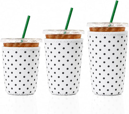 Cobetech Iced Coffee Sleeve Reusable, 3 Pack Neoprene Coffee Cup Sleeves by Unknown