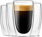 LUXU Glasses Double Walled Glasses Coffee Mugs, 16 Oz Set of 4 | Premium Coffee by LUXU