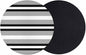 Black Gray Striped Coasters Set of 2, Contemporary Minimalist Lines Art Soft by PIEPLE