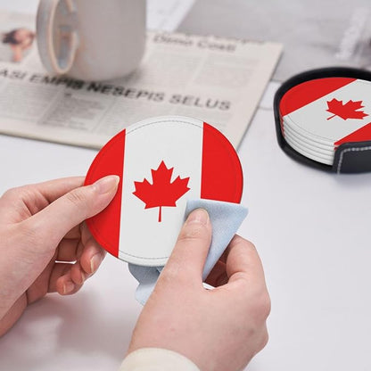 Canadian Flag Coasters for Drinks - Image 5