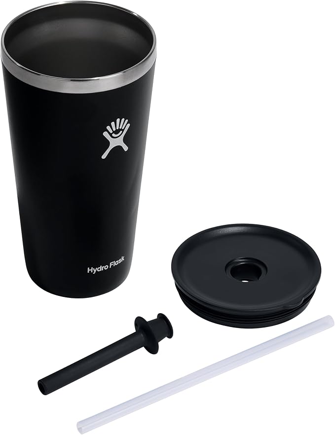 28 OZ All Around Tumbler Straw LID Black - Image 8