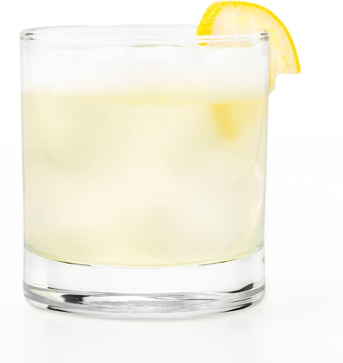 Libbey 916CD Heavy Base Rocks Glasses Set, Simple Glassware Drinking Glasses by Libbey