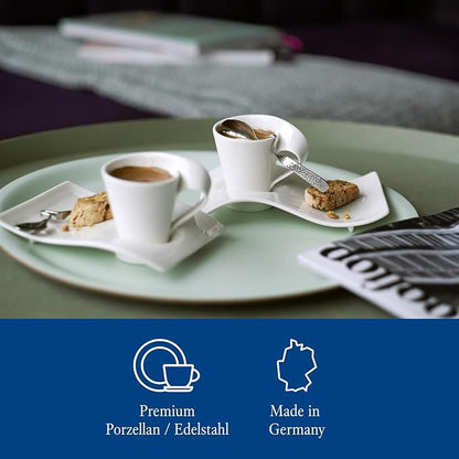 Villeroy & Boch NewWave Caffè Cappuccino Set, 3 Pieces, Premium Porcelain - Image 2