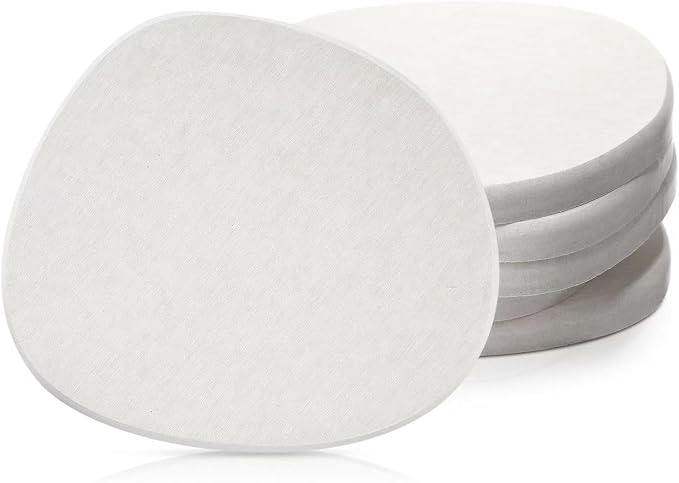 Diatomaceous Earth Coaster ，Set of 6，Unique White Absorbent Coasters by Unknown