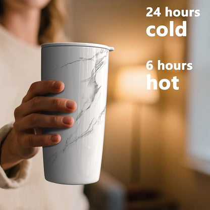 TILUCK 20 oz Insulated Coffee Tumbler - Image 3