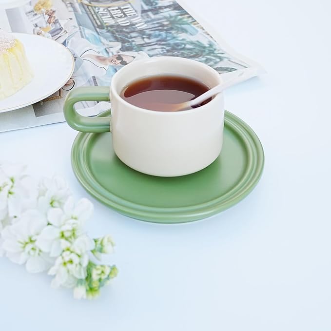 Bone China Tea Cup and Saucer Set - Image 5