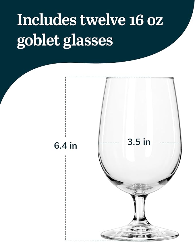 Libbey 7513 Vina Goblet Glasses - Image 3