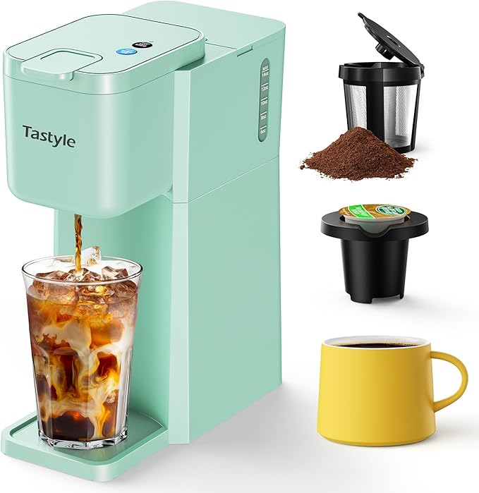 Tastyle Mini Single Serve Hot and Iced Coffee Maker by Tastyle