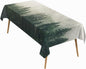 60x102 Inch Nature Scenery Rectangular Tablecloth Foggy Wild Forest Mysterious Secret Realm Table Cloth Waterproof Durable Table Cover for Home Game Room Banquet Picnic Outdoor BBQ Decor