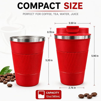 Coffee Mug with Leak Proof Lid, Travel Mug Stainless Steel Tumbler, Double Wall - Image 5