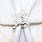 [New Napkin Rings Set of 8 Siliver Set of 8 Napkin Rings Christmas, Holidays, Thanksgiving (Deer-5)