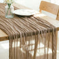Nude Cheesecloth Table Runner 160 Inches 14 Ft Gauze Table Runner | Summer Boho by LINXTAR