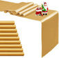 10-Pack Old Gold Satin Table Runner 12 x 108 Inch Long Bright and Smooth Silk by Pufogu