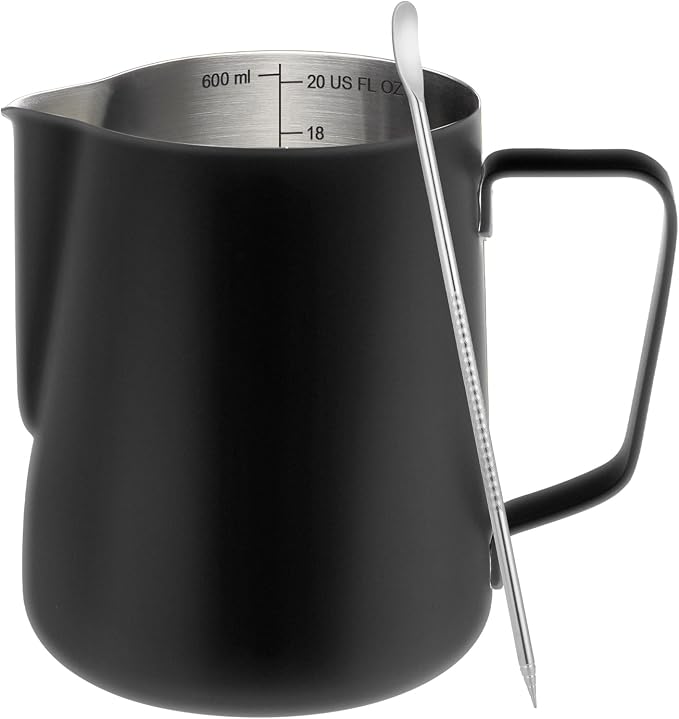Amrules Milk Frothing Pitcher, 20oz Milk Frother Cup by Amrules