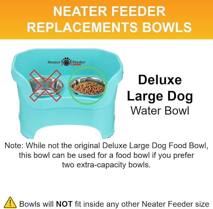 Neater Pet Brands 9 Cup Stainless Steel Dog Bowls, Dog Food Bowl or Water Bowl - Image 4