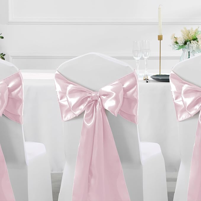 Manyshofu Blush Pink Satin Table Runner 12x108 - Image 6