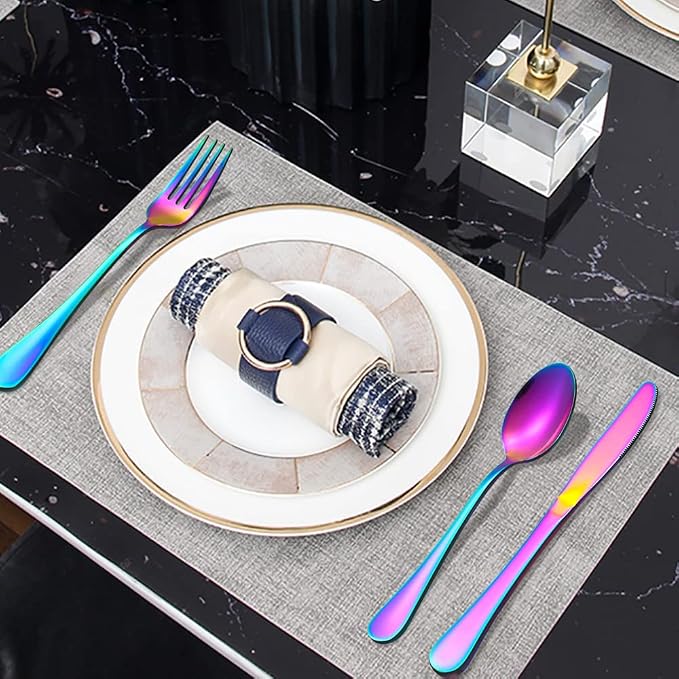 Rainbow Silverware Flatware Set - Image 9