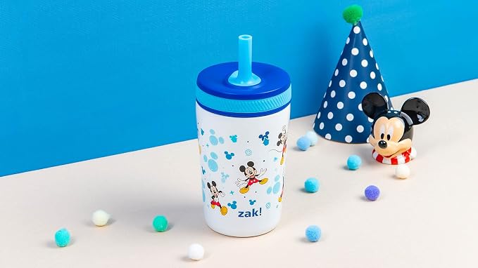 Zak Designs Disney Mickey Mouse Kelso 12oz Leak-Proof Toddler Straw Cup - Image 12